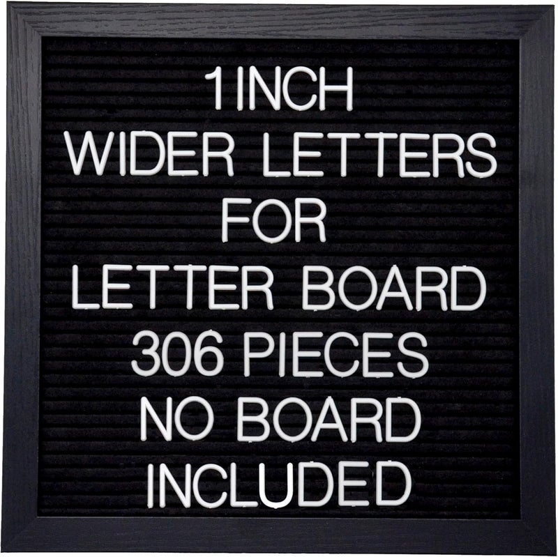 G GAMIT Felt Letter Board Letters Set, 306pcs 1inch Wider Letters Only（No Board） - Image 1